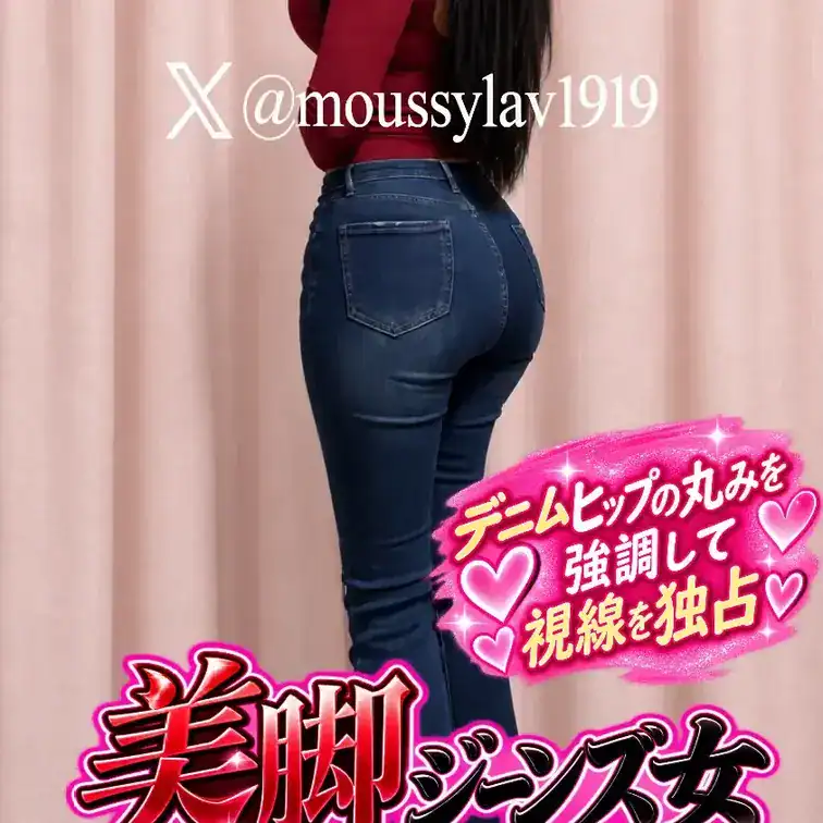 脚長最強❤️私服フレアデニム👖ムチッと美尻の誘惑ジーンズ女✨後ろ姿だけで我慢できなくさせる激エロ腰つき…😳